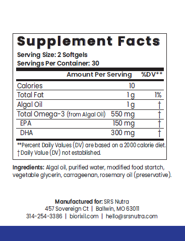 High Potency Omega-3s EPA & DHA - Biorixil